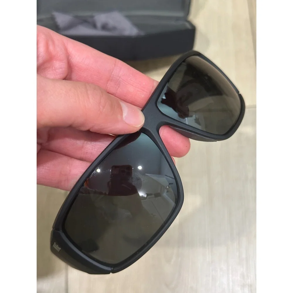 Nike Wrapstar EV0703 002 Polarized Sunglasses Matte Black Silver Mens Sport Wrap